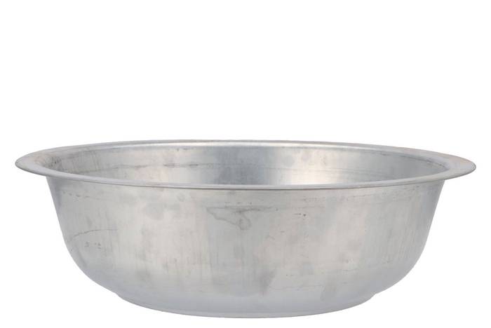 Zinc Bowl Natural 40x12cm
