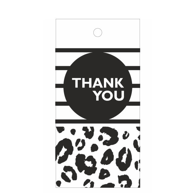 Labels Kaart 5*10cm x20 Thank you