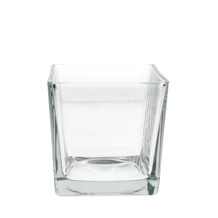 <h4>Glass cube taper d12 12cm</h4>