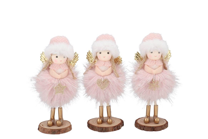 <h4>Loulou Pink X-mas Standing Girl Ass 6x6x17cm</h4>