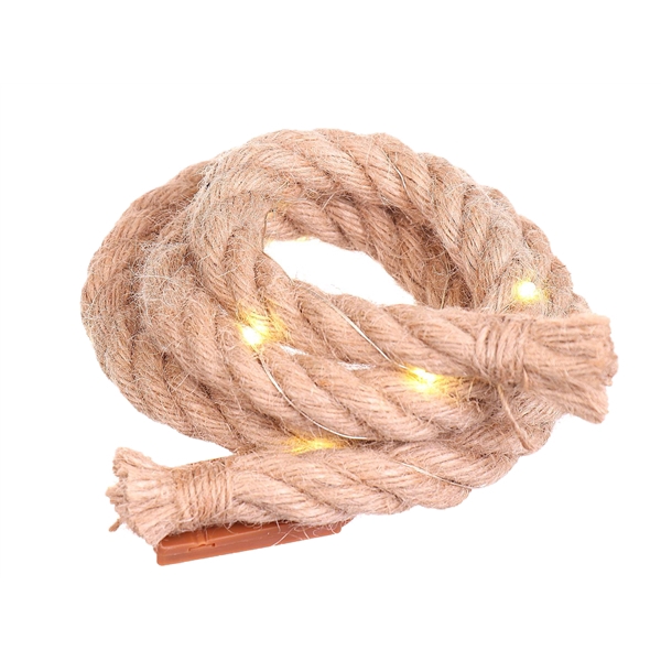 <h4>Hemp rope 90cm\\d1.5cm 10 LED warm white</h4>