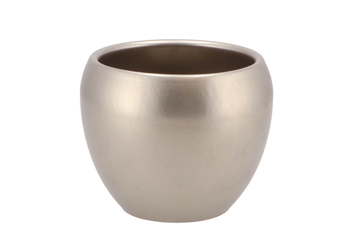 Vinci Champagne Flower Pot 14x11cm