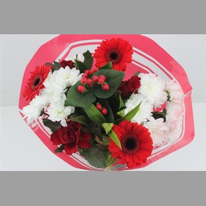 Boeket 3 Roos 3 Germini Rood