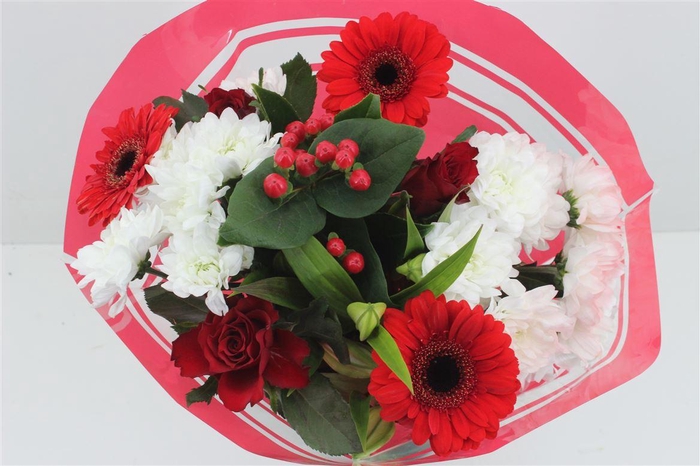 <h4>Boeket 3 Roos 3 Germini Rood</h4>