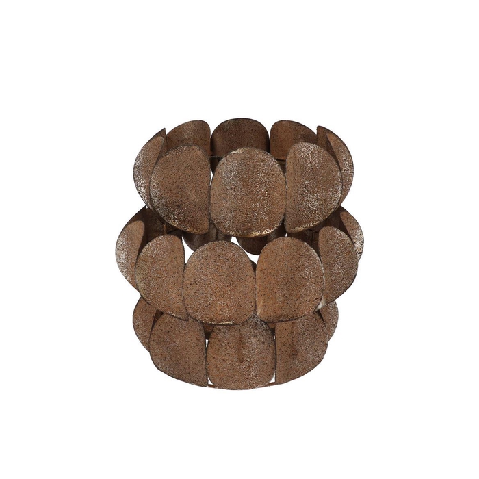 <h4>Kaya Bronze Candle Holder Metal 27x27cm</h4>