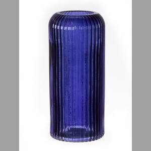 DF02-664550100 - Vase Nora d6/8.7xh20 dark blue transp