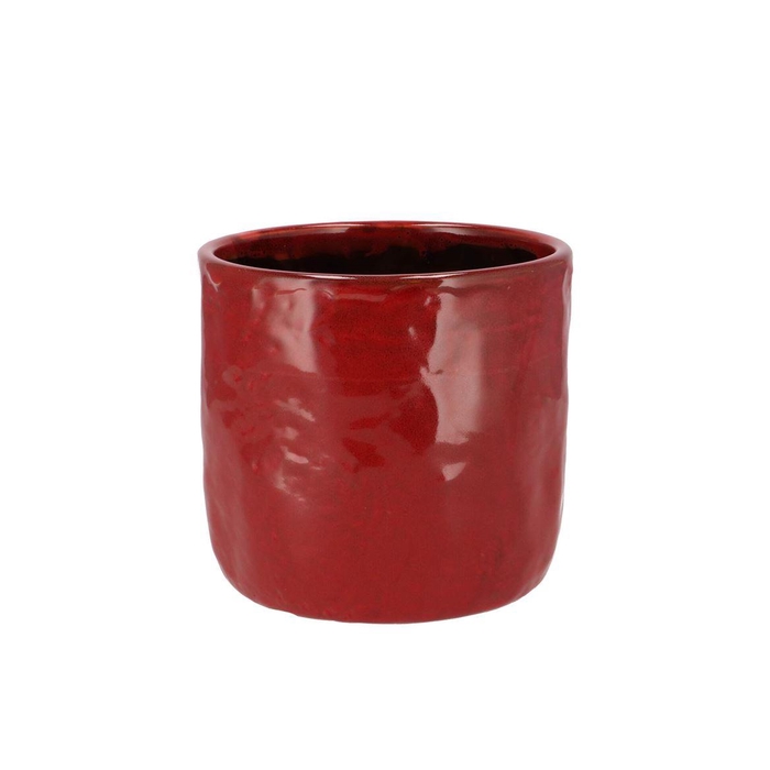 <h4>Iron Stone Red Glazed Pot 13x13cm</h4>