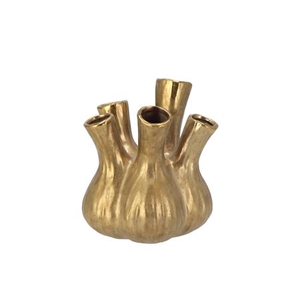 Aglio Gold Vase 17x20cm