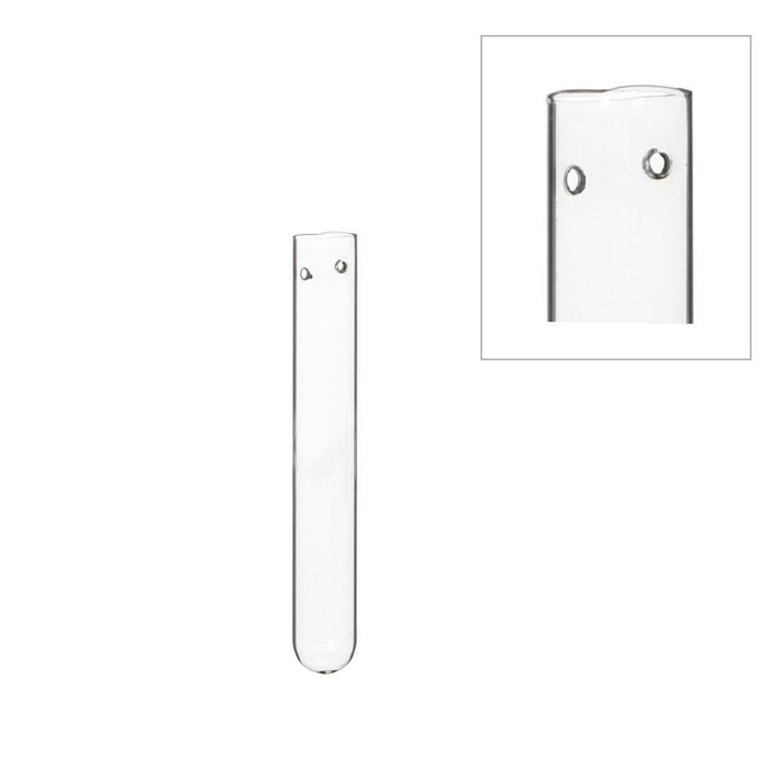 GLASBUISJE 10CM D1,5 12PCS MET 2 GAATJES