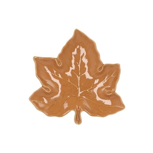 Leaf Maple Plate Brown 24x24x4cm