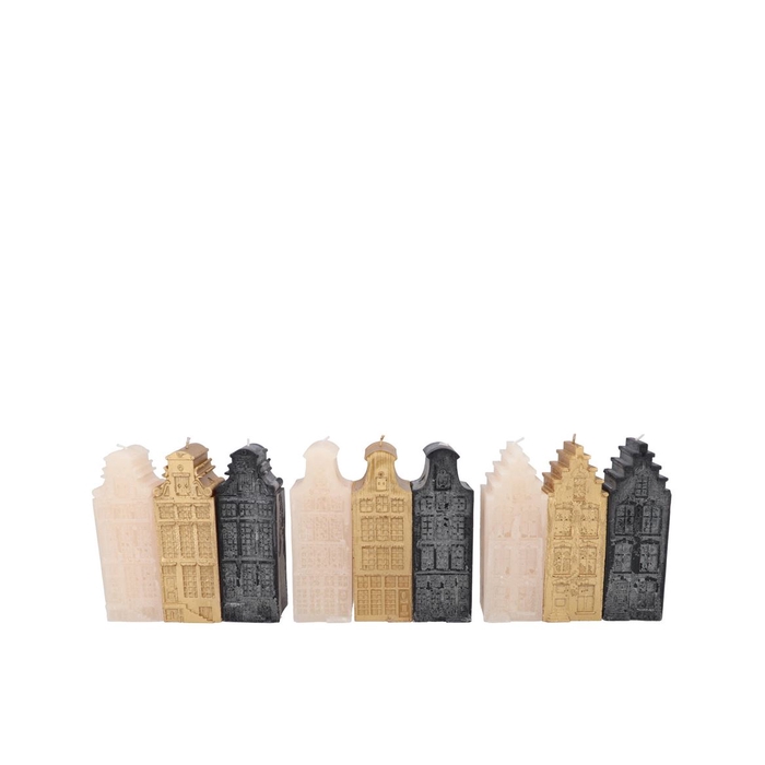 <h4>Amsterdam House Black Mix Candle 6x6x16cm</h4>