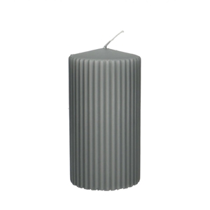 Candle Cylinder rib d07*13cm