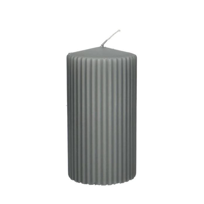 <h4>Candle Cylinder rib d07*13cm</h4>