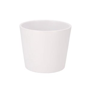 Ceramic White Matt Pot 15cm