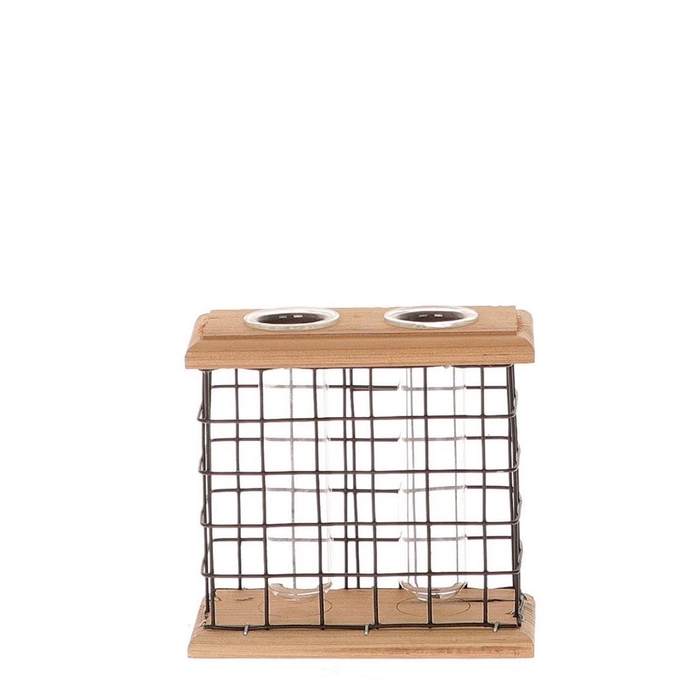 <h4>Glas Lodge+2buis 12.5*6*12cm</h4>