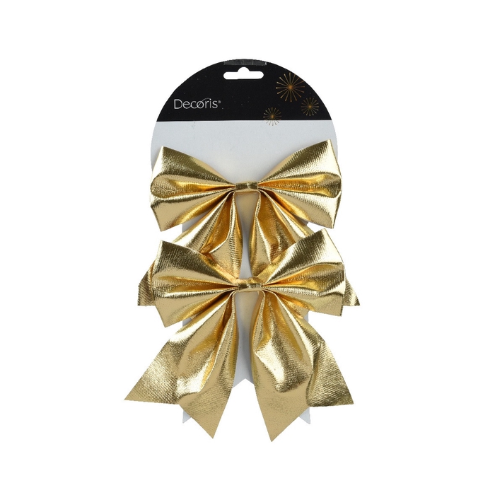 <h4>Kerst Deco strik 15cm x2</h4>