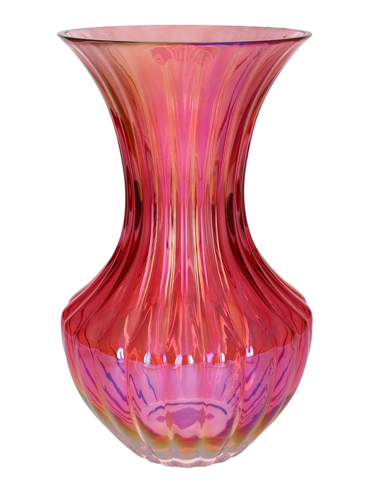 <h4>DF02-741473200 - Vase Zelune d17/18.5xh30 pink+pearl</h4>