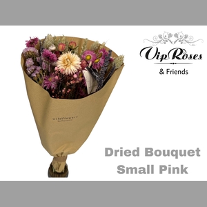 DRIED BOUQUET SMALL PINK x12