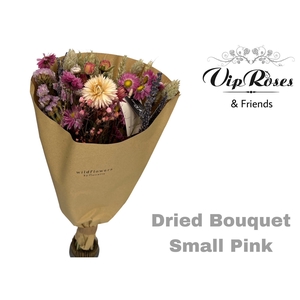 Dried Bouquet Small Pink X12