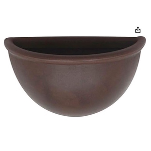 VASO PAREDE LISO 34 X 20 CM RUSTY