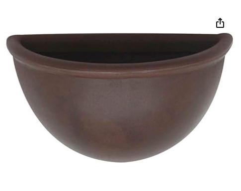 <h4>VASO PAREDE LISO 34 X 20 CM RUSTY</h4>