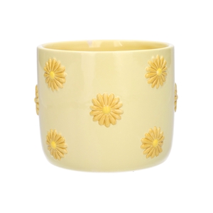 DF03-665800325 - Pot Daisy 3D d10.5/11xh9.5 yellow