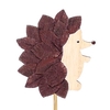Pick hedgehog Joe wood 7,5x6cm + 12cm stick