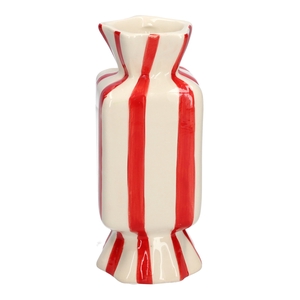 DF03-666582300 - Vase Candy 10x10x25 red/white