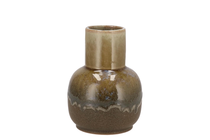 Dion Brown Vase Long Neck 11x11x15cm