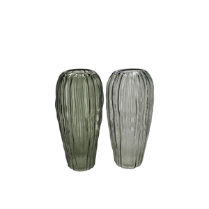 Marly Green Vase Structure Long Ass 13x13x28cm