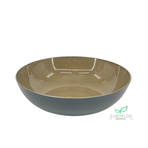 MELAMINE BOWL SOLID BROWN 30*30*H9