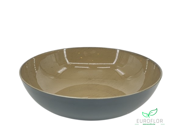 MELAMINE BOWL SOLID BROWN 30*30*H9