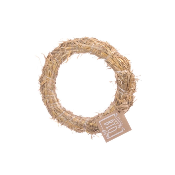 <h4>Straw Wreath Bio 25cm Natural</h4>