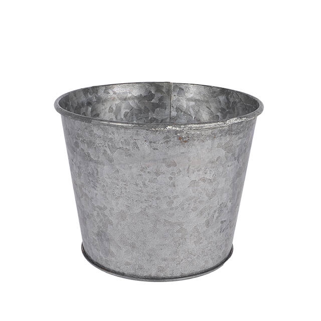 Pot Oxford zinc Ø13,5xH10,5cm