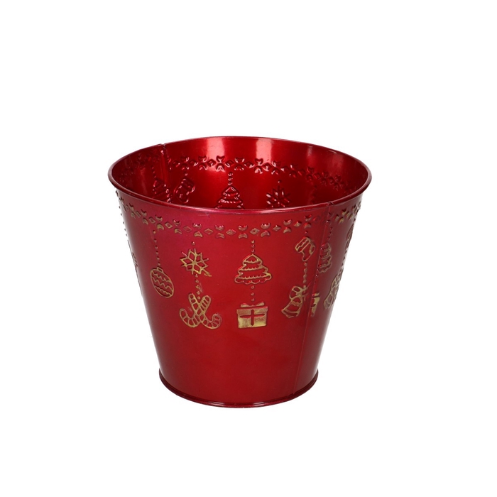 <h4>Christmas Zinc Liam pot d15*13cm</h4>