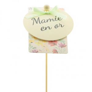 Bijsteker 50cm Mamie en or 10.5*8.5cm