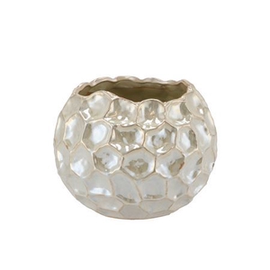 MEDINA LIGHT PEARL POT 18X14CM