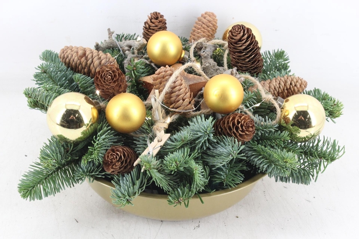 <h4>arr5 Kerst MB - Zink bolschaal GOLD led</h4>