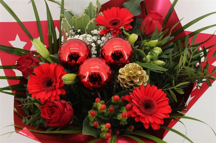 <h4>Boeket Roos Sp. Kerst Rood</h4>