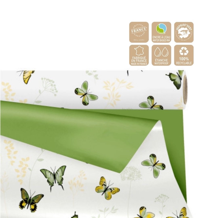 <h4>Cellophane Roll  80cm  25m Duo Mat Floraison</h4>
