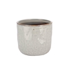 Iron Stone White Glazed Pot 16x15cm