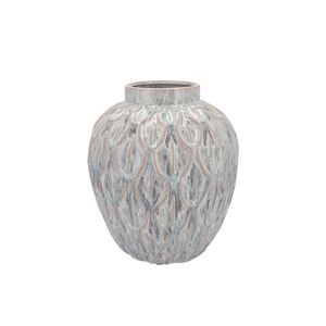 Inga Boa Grey Pot Active Glaze 27x27x30cm