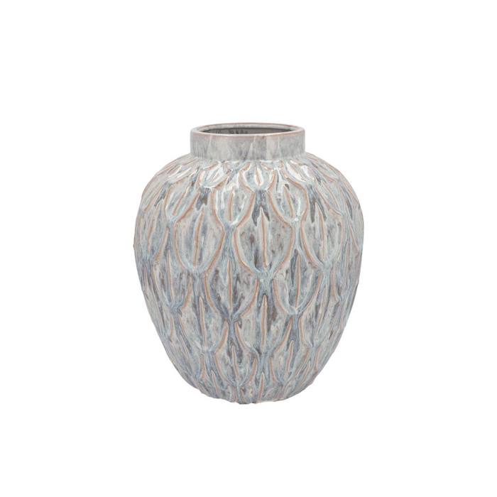 <h4>Inga Boa Grey Pot Active Glaze 27x27x30cm</h4>