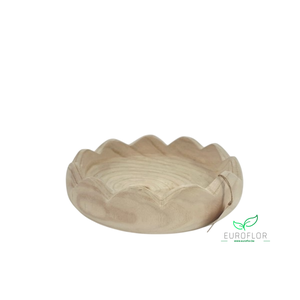 PAULOWNIA WOOD PLATE 26X26XH7