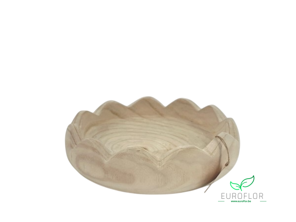 PAULOWNIA WOOD PLATE 26X26XH7