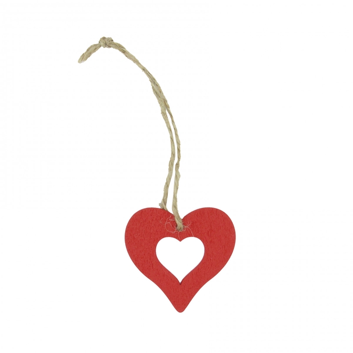 <h4>Opruiming Moederdag Deco hanger hart love 5cm x2</h4>