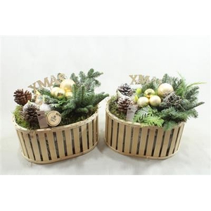 0321 X-MAS OVAAL SPIJLENBAK