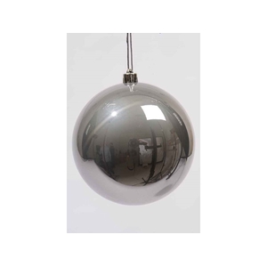 KERSTBAL PLASTIC 200MM WOOLGREY 1PC