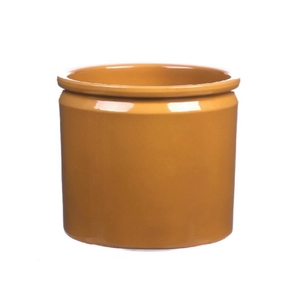 DF03-885092947 - Pot Lucca d14xh12.5 curry glazed