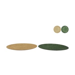 Melamine Shine Olive Green/gold Plate Round Ass 28x28x2cm